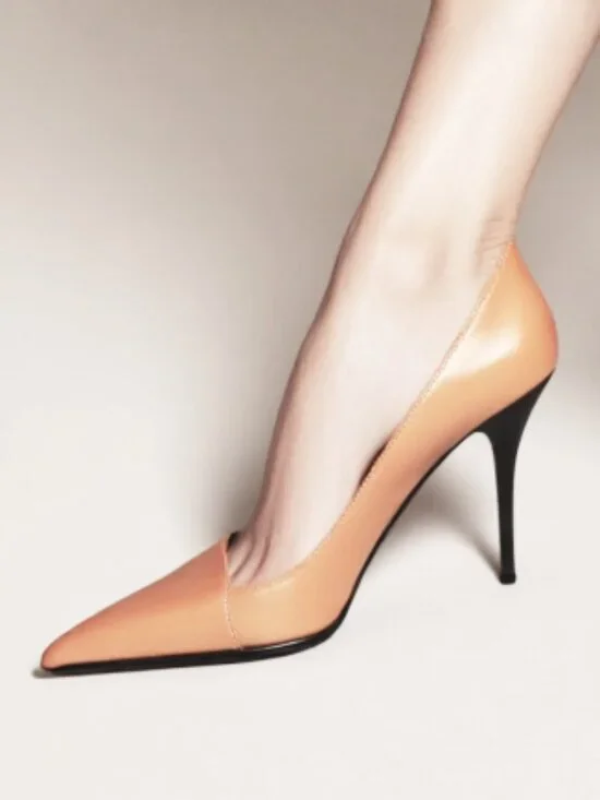 Teatro alla Scala Italian Leather Ballet Pink Pointed Toe Pumps Sz 8 - Picture 1 of 11